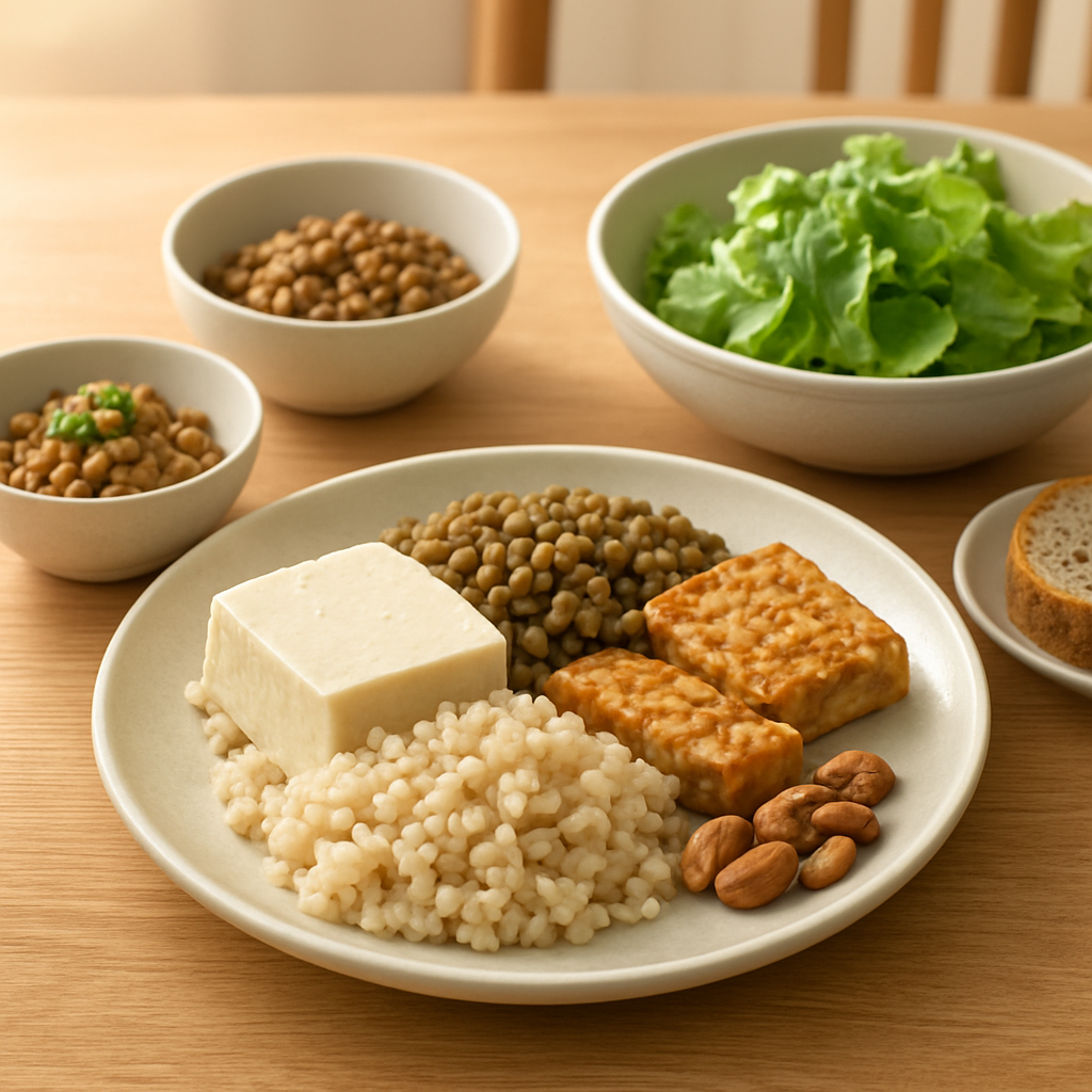 肉を控える日の植物性たんぱく質｜筋肉維持を考えた食品の選び方と組み合わせ
